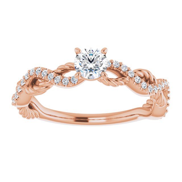 round-10K Rose gold