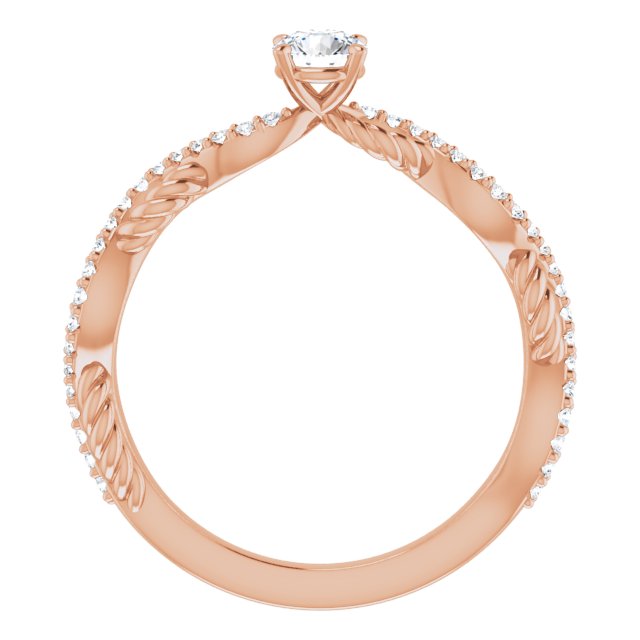 round-14K Rose gold