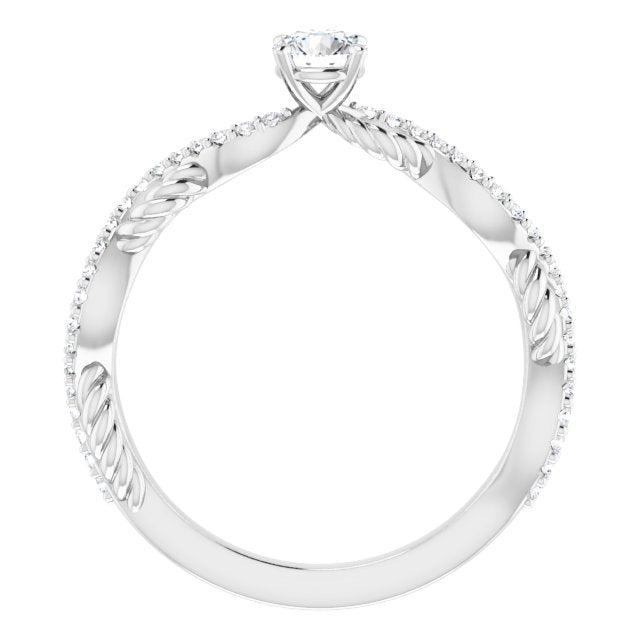 round-18K White gold