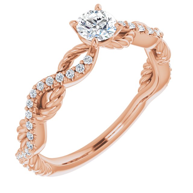 round-18K Rose gold