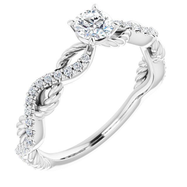 round-10K White gold