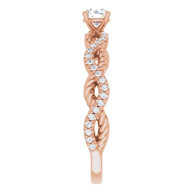 round-18K Rose gold