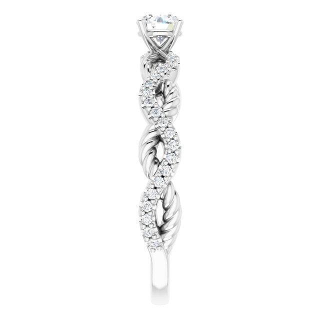 round-14K White gold