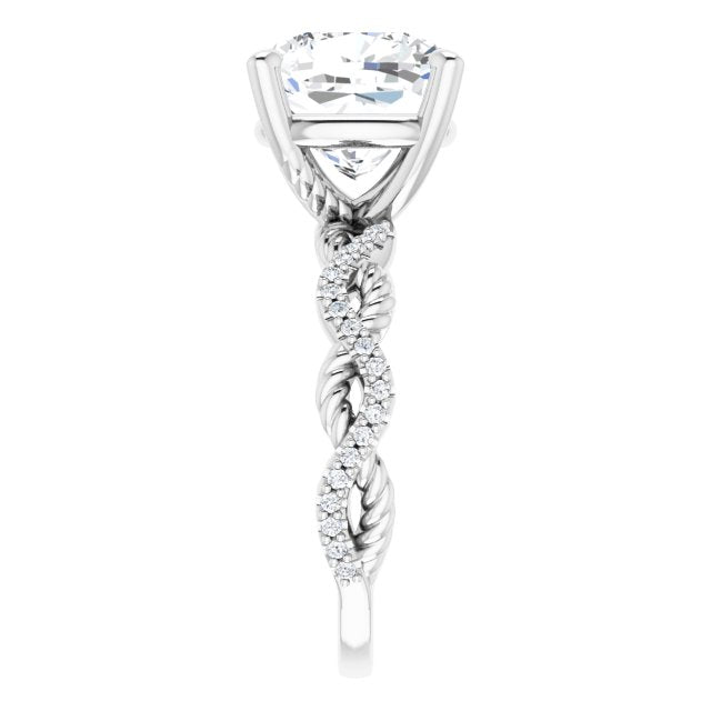 cushion-10K White gold
