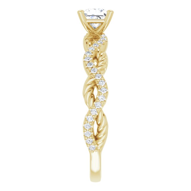 square-14K Yellow gold