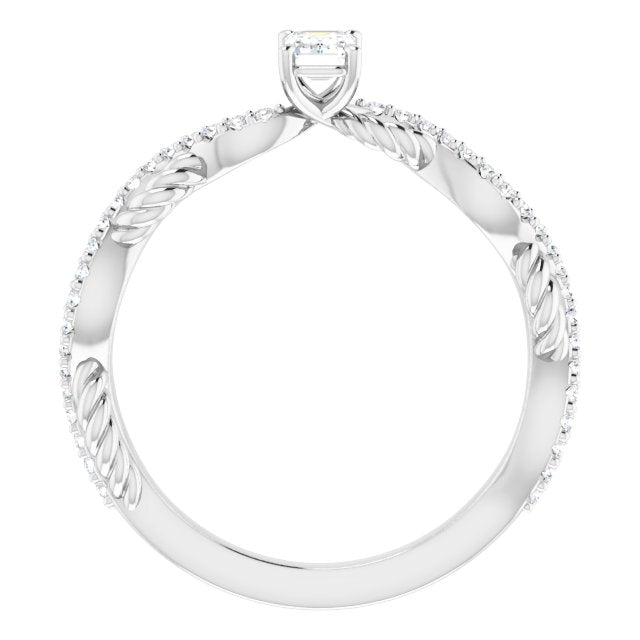 emerald-18K White gold
