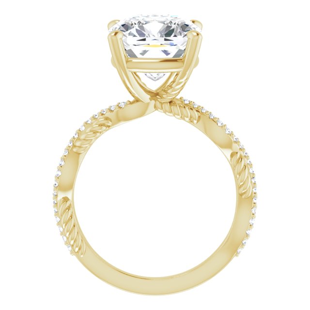 cushion-10K Yellow gold