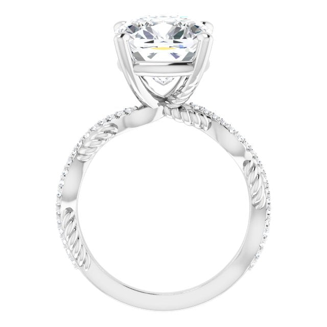 cushion-10K White gold