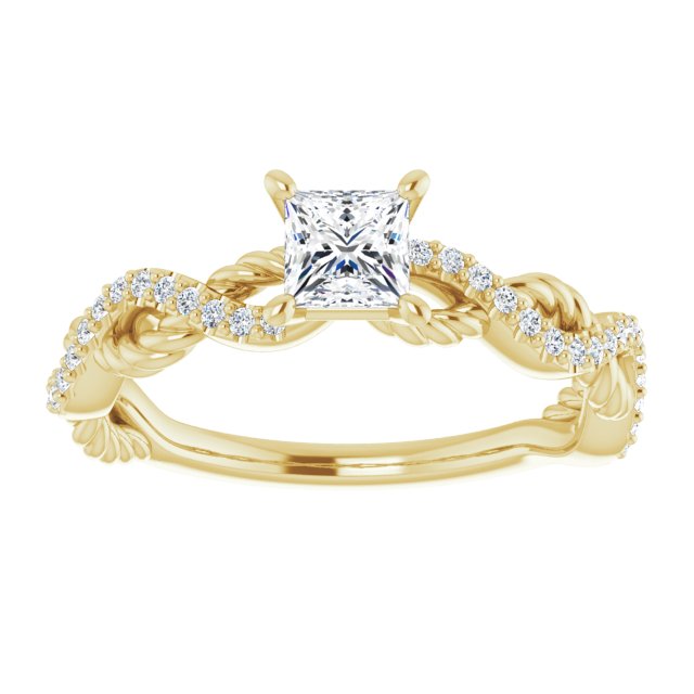 square-14K Yellow gold