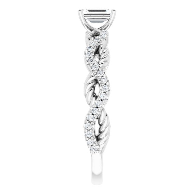emerald-14K White gold
