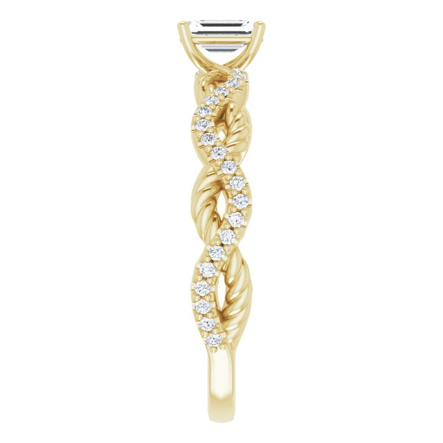 emerald-18K Yellow gold