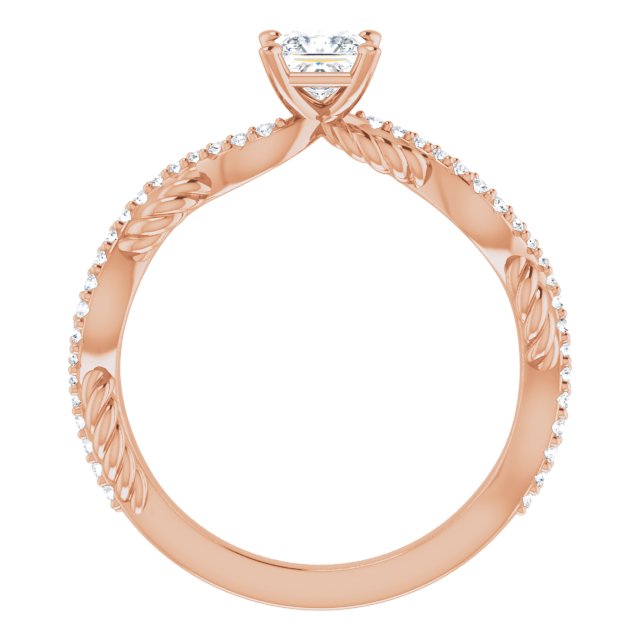 square-14K Rose gold