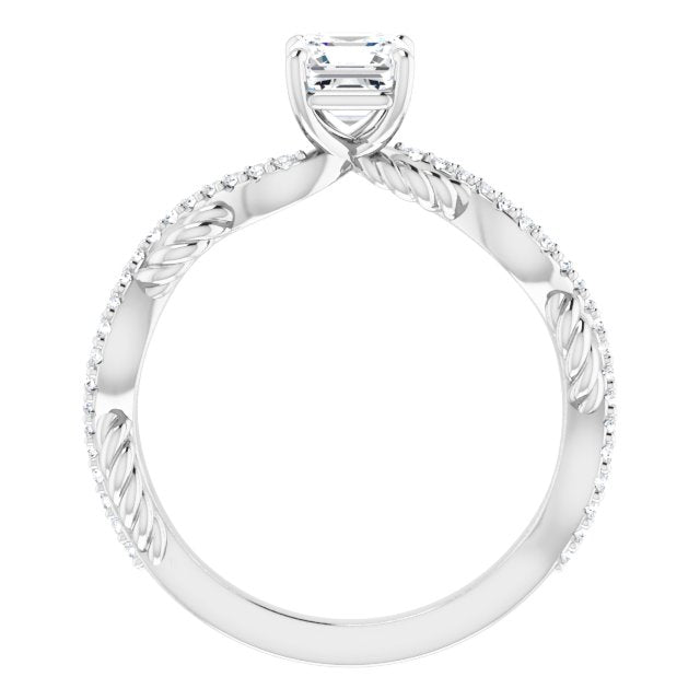 asscher-10K White gold