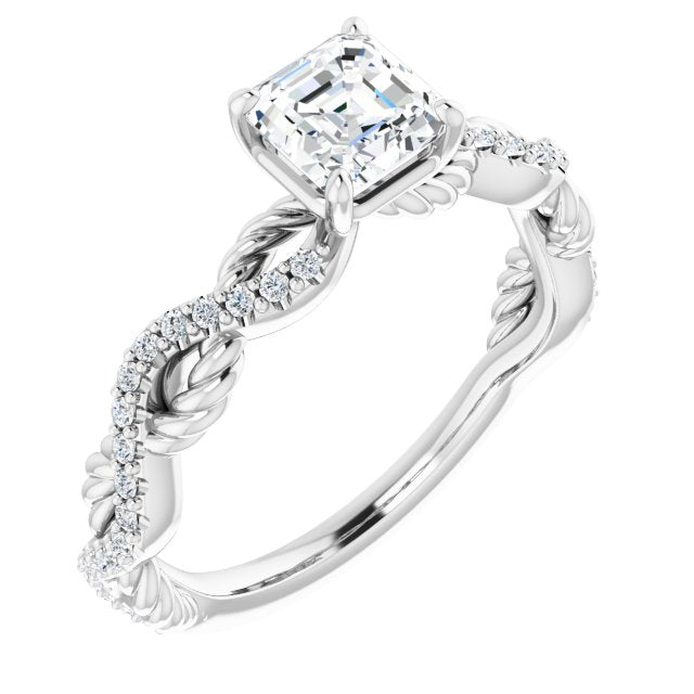 asscher-18K White gold