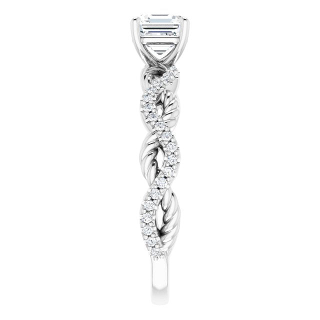 asscher-14K White gold