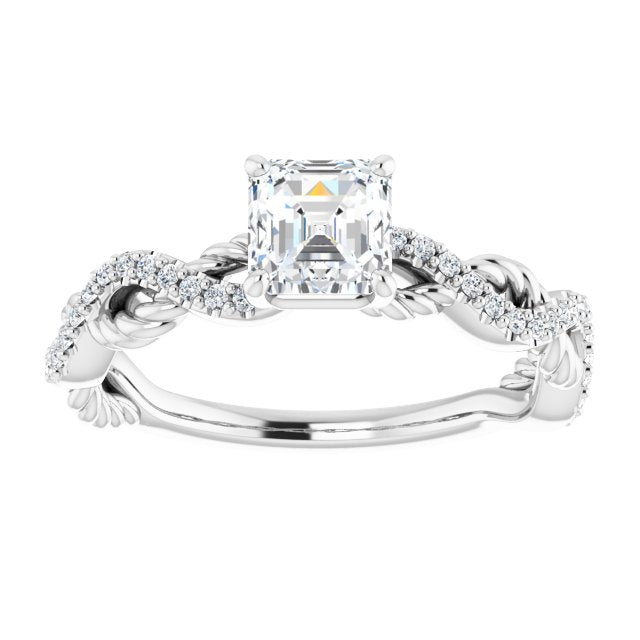 asscher-14K White gold