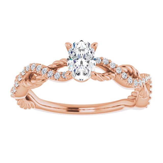 oval-18K Rose gold