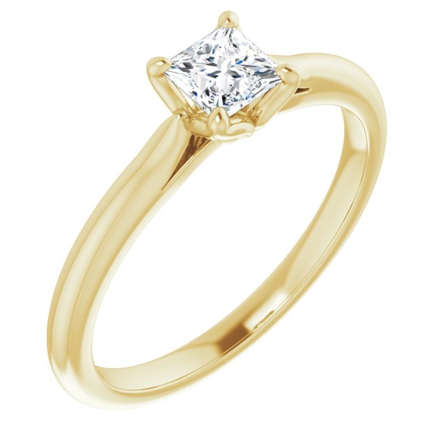 square-14K Yellow gold