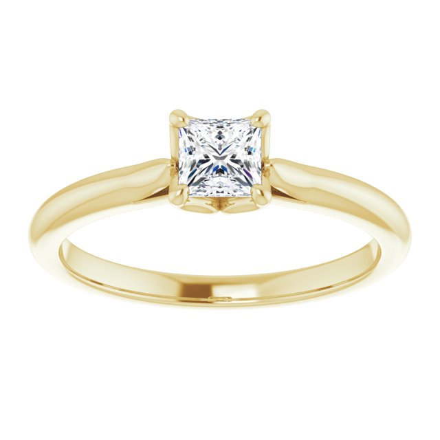 square-14K Yellow gold
