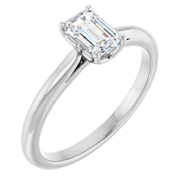 emerald-10K White gold