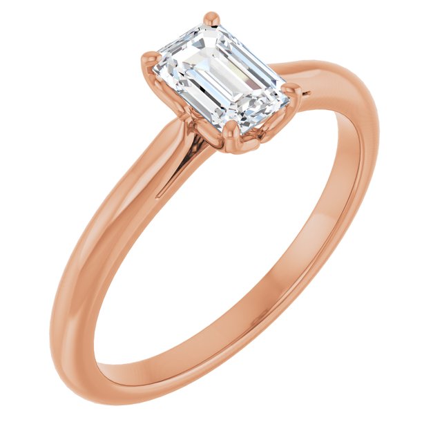 emerald-18K Rose gold