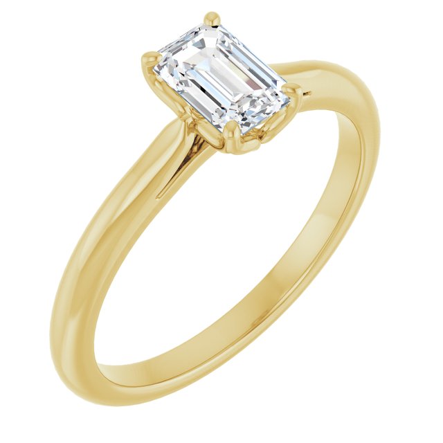 emerald-14K Yellow gold