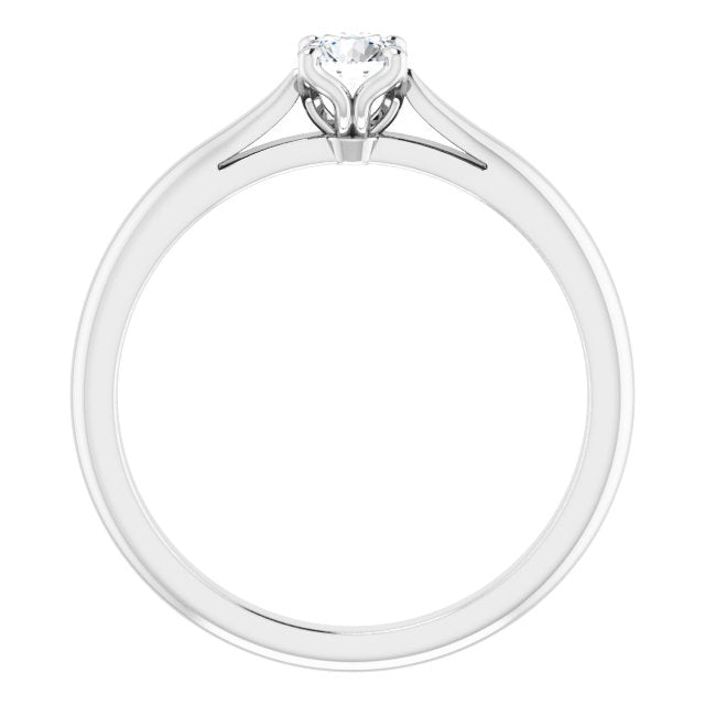 round-14K White gold