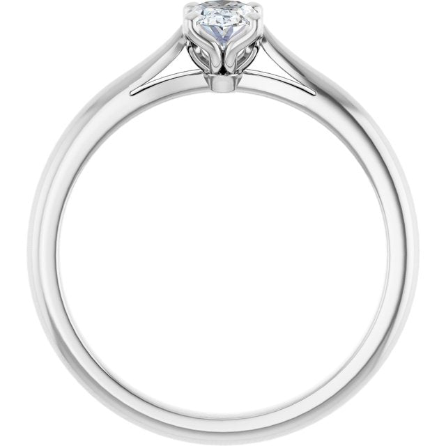 oval-18K White gold