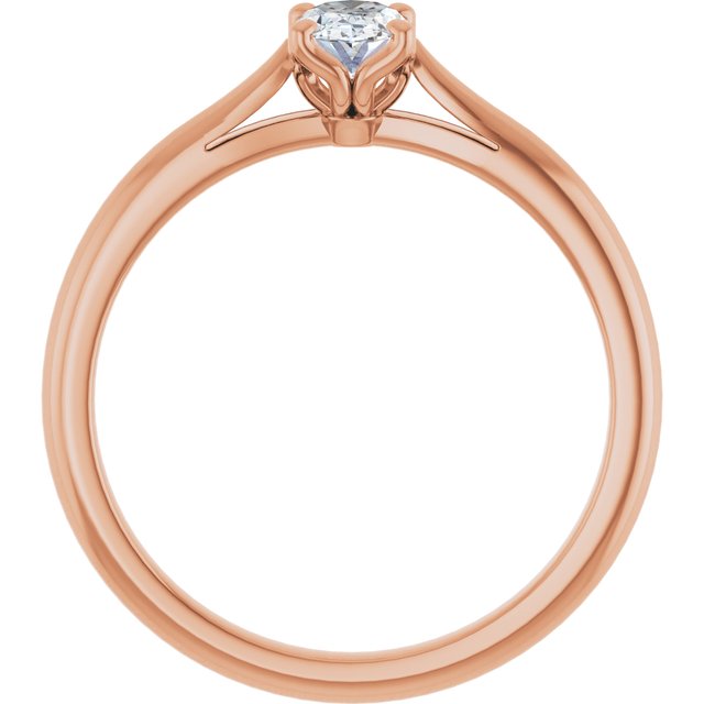 oval-18K Rose gold