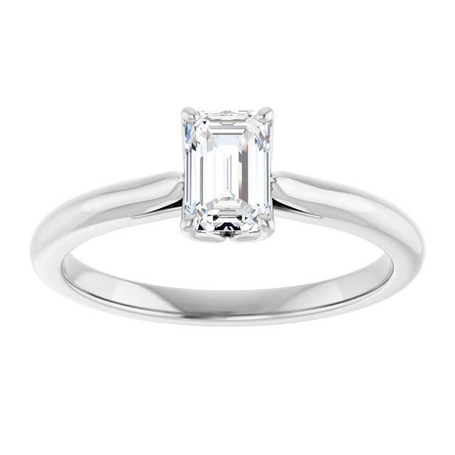 emerald-10K White gold