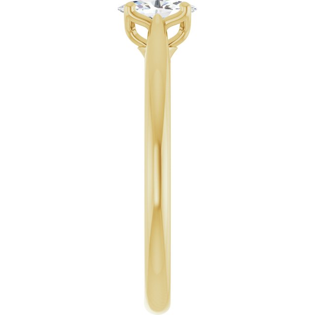 oval-18K Yellow gold