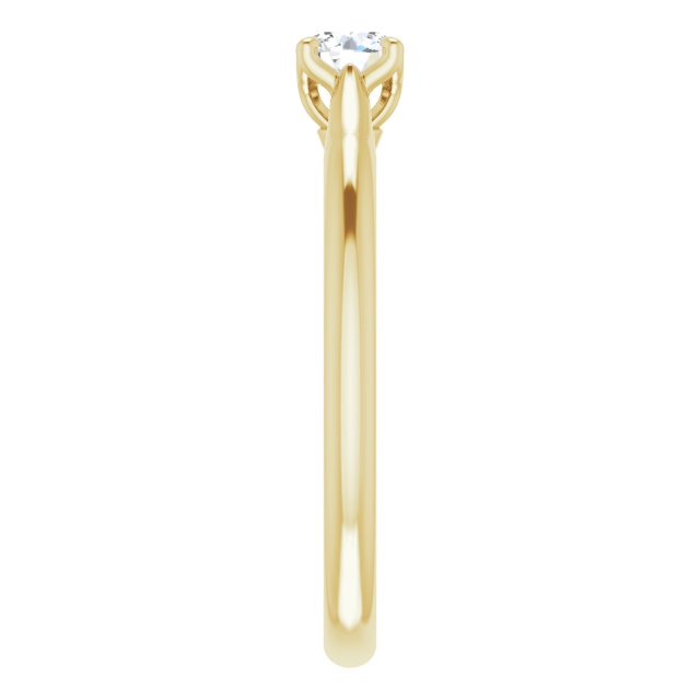 round-14K Yellow gold
