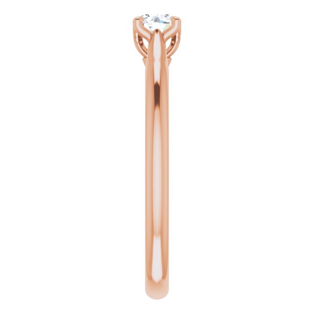 round-10K Rose gold