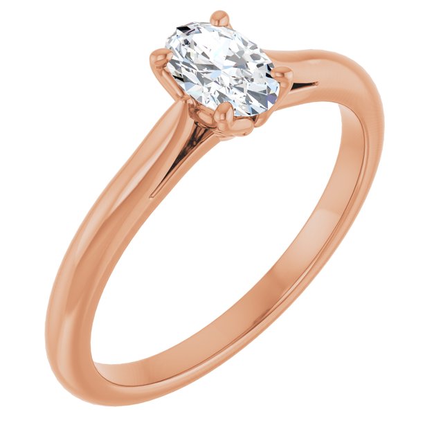 oval-18K Rose gold