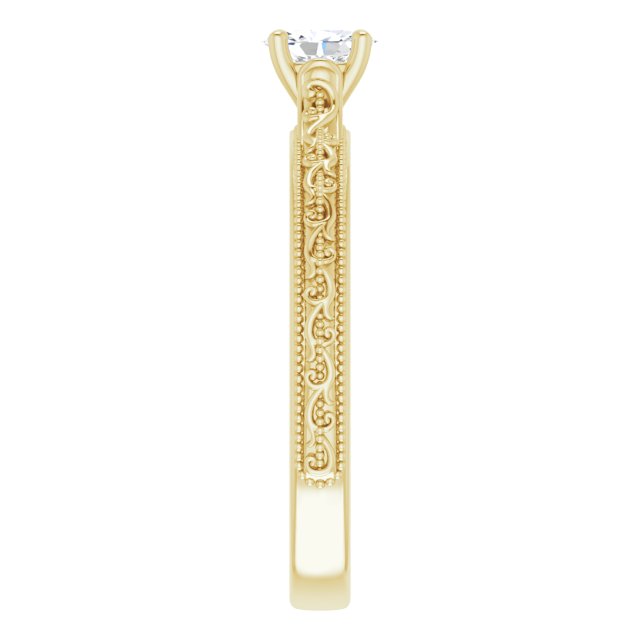 oval-10K Yellow gold