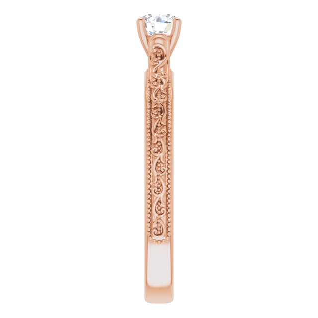 round-10K Rose gold