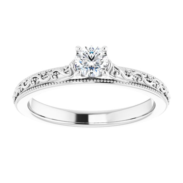 round-10K White gold