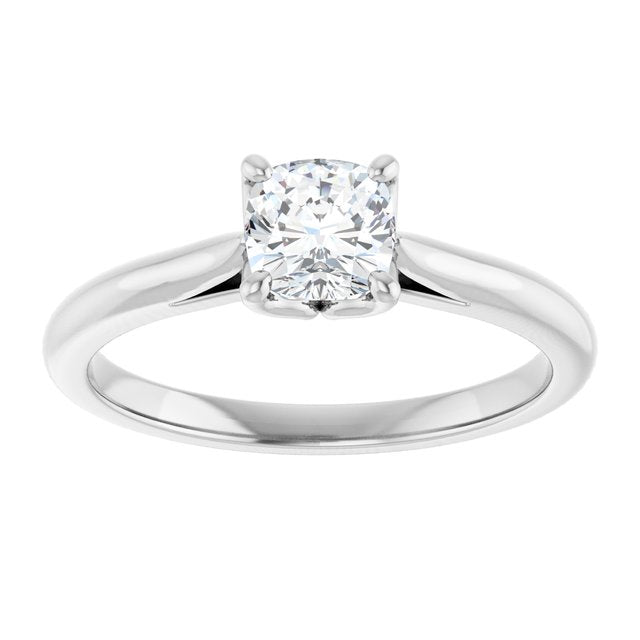 cushion-14K White gold