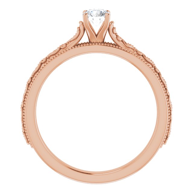 round-14K Rose gold