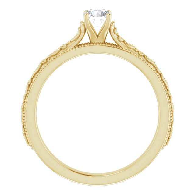round-10K Yellow gold