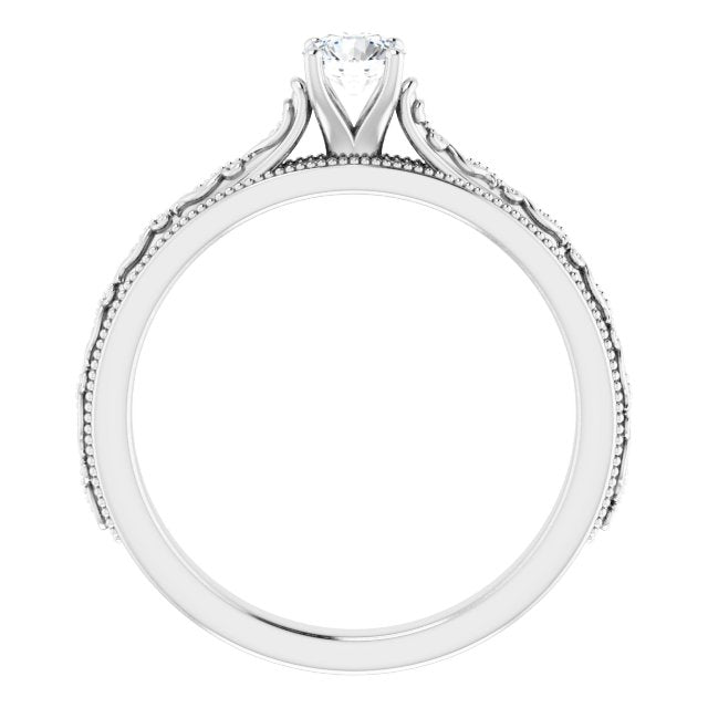 round-14K White gold
