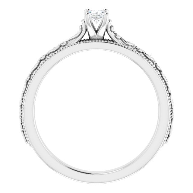 oval-10K White gold