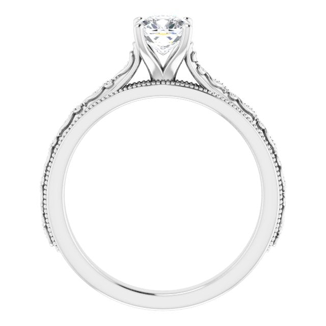 cushion-10K White gold