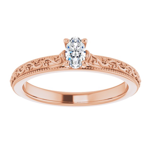 oval-18K Rose gold