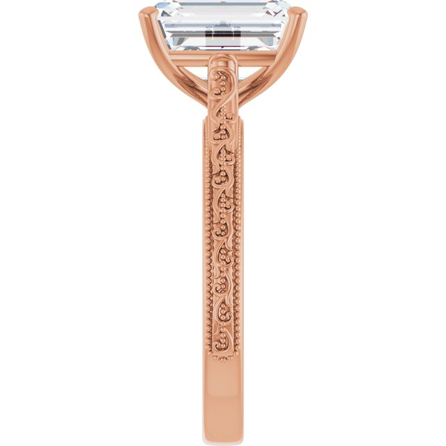 emerald-18K Rose gold