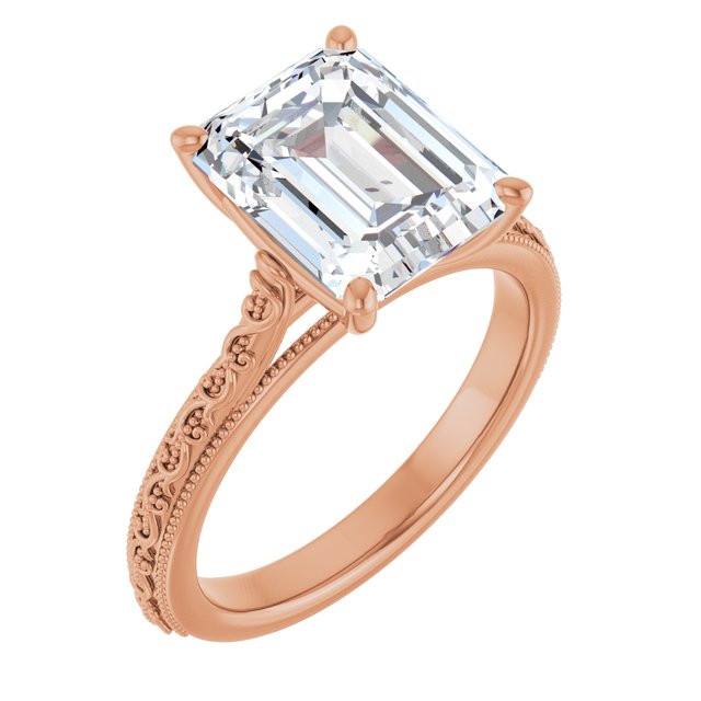 emerald-10K Rose gold