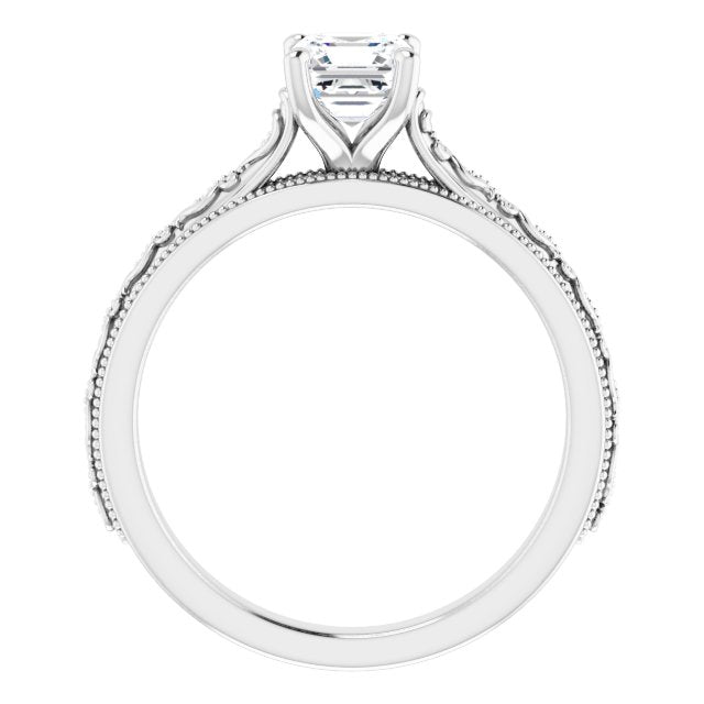 asscher-14K White gold