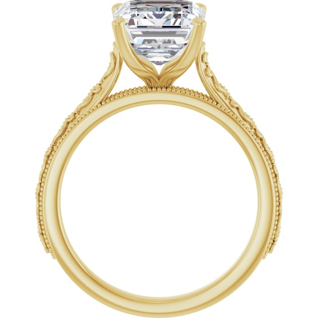 emerald-10K Yellow gold