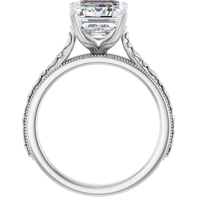 emerald-10K White gold