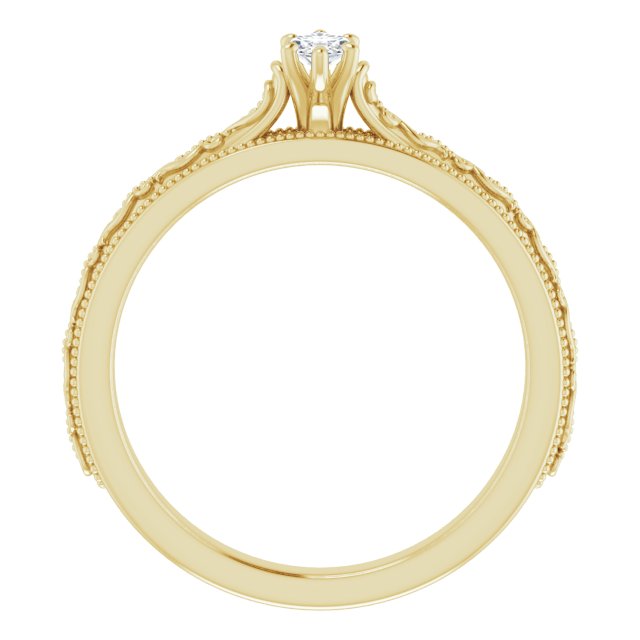 marquise-14K Yellow gold